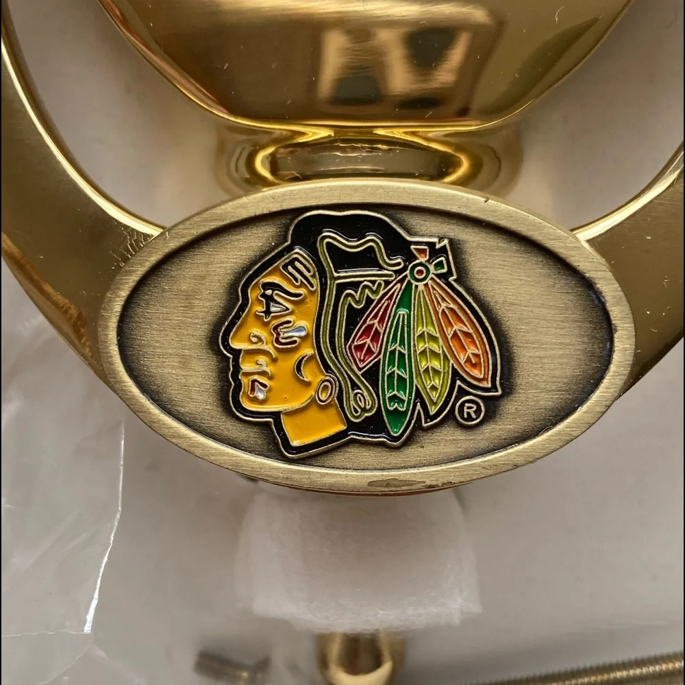 Chicago Blackhawks Brass Door Knocker. Brand new in original packaging.